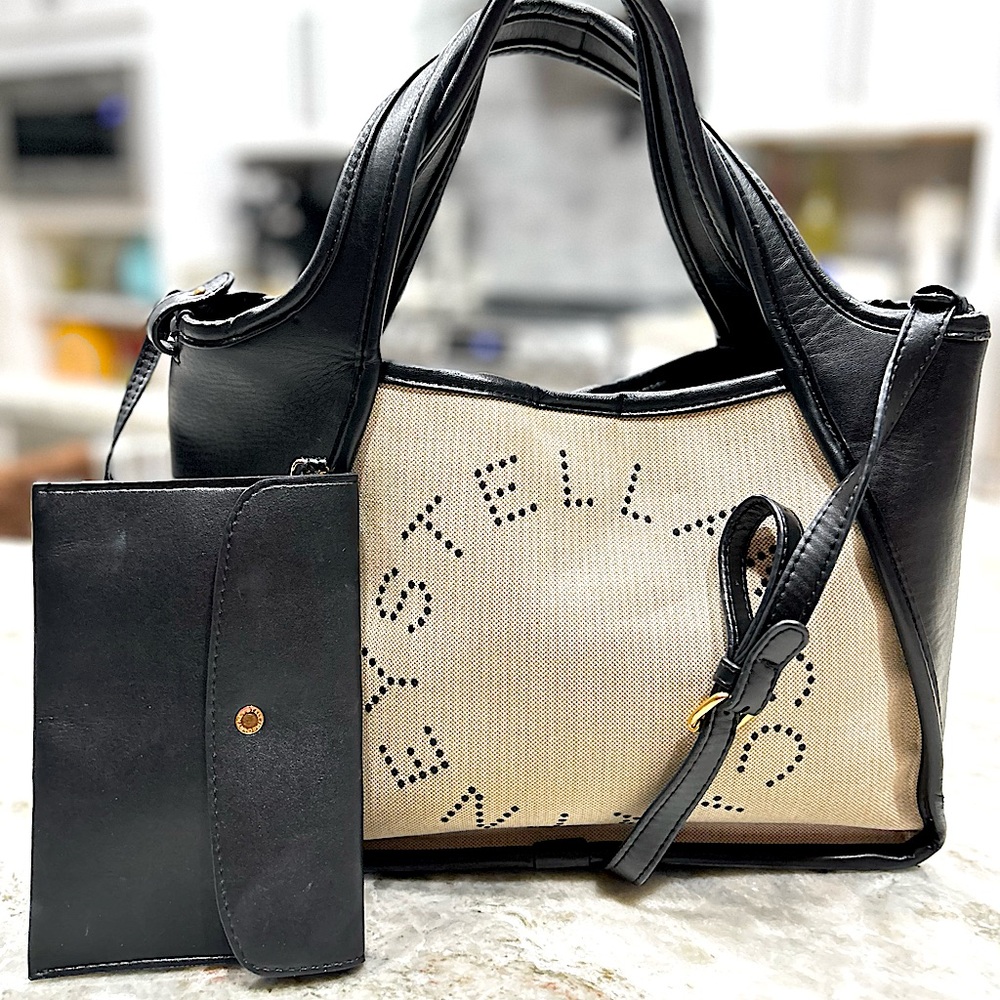 Stella McCartney Authentic Vegan Perforated Logo Tote Bag